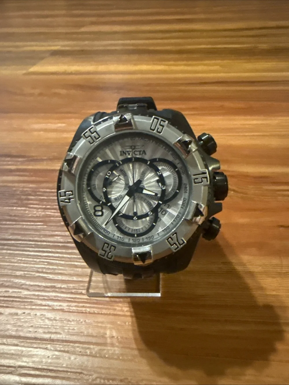 Invicta 24278 Excursion Mens 52mm Day Date Watch Quartz Chrono New Battery